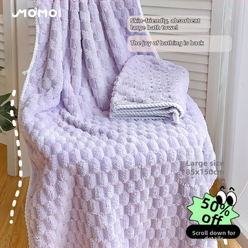 Set baie din trei piese: prosop de înfășurat pentru adulți, căciulă de uscare a părului și prosop; bumbac 100%, fir 150D, marca Silent Love