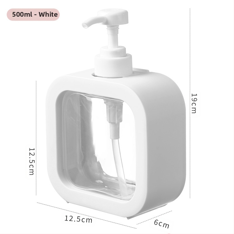 Sticlă plastică dozatoare pentru baie cu pompă – pentru săpun de mână, gel de duș, emulsii cosmetice și toner