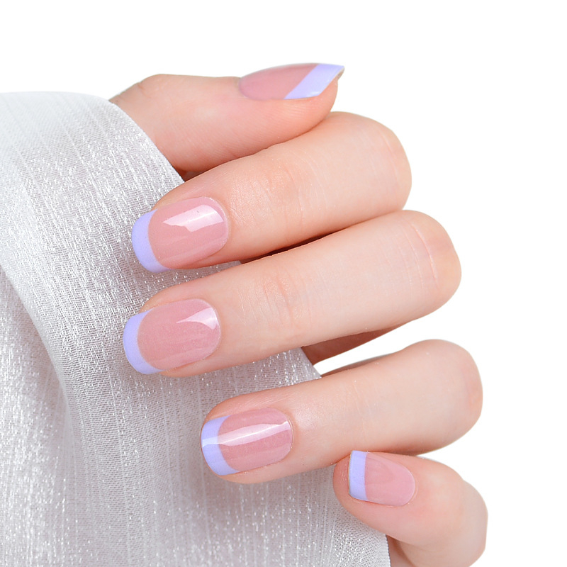 XT Полуизсушени гел лак стикери за нокти – активирани с UV лампа, френски стил, дизайни: рози, мрамор, цветя