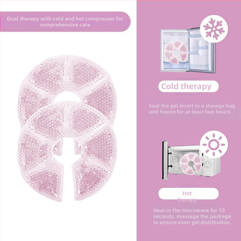 Motinystės priežiūrai skirtos krūties šildymo ir aušinimo kompresinės pagalvėlės maitinančiai, 310 g porai, 40–50 porų dėžutėje