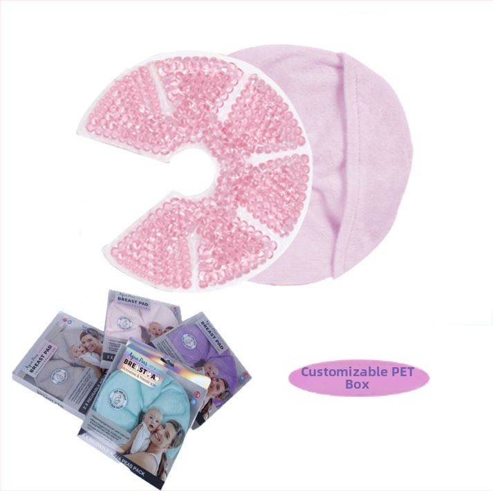 Motinystės priežiūrai skirtos krūties šildymo ir aušinimo kompresinės pagalvėlės maitinančiai, 310 g porai, 40–50 porų dėžutėje