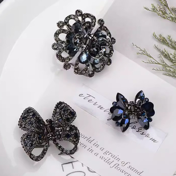 Κλάμερ μαλλιών κορυφής – μεταλλικός, κοπή διαμαντιού, ιαπωνικο-κορεάτικο στυλ, φρέσκο και γλυκό, αξεσουάρ μαλλιών