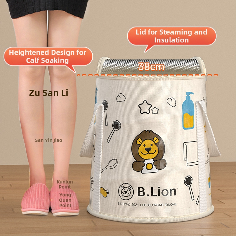 Mandora сгъваем басейн за крак, нейлонова материя, за възрастни, с контрол на постоянната температура, режим за повишаване и пара с балончета