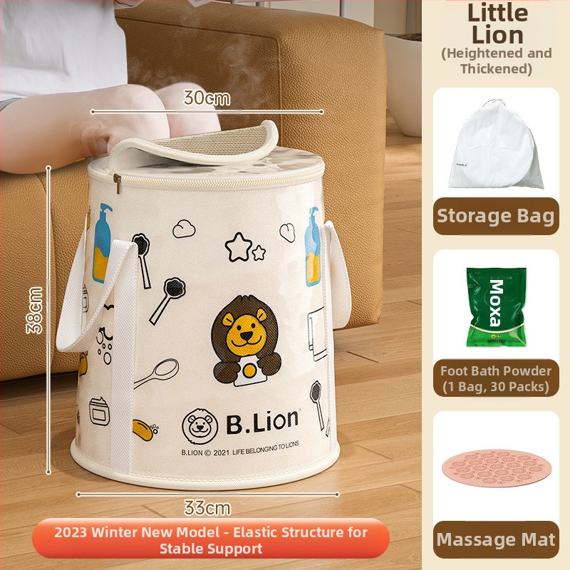 Mandora сгъваем басейн за крак, нейлонова материя, за възрастни, с контрол на постоянната температура, режим за повишаване и пара с балончета