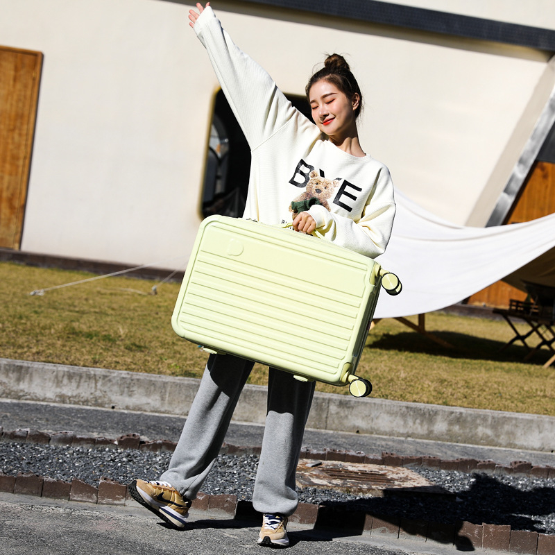 Детски куфар за ръчен багаж с колела — ABS+PC материал; водоустойчив, износоустойчив; защита срещу кражба; 360° въртящи колела; тегло 3 кг