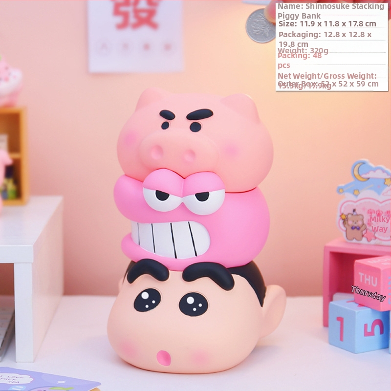 Super moist animacinė vinilinė taupymo skrynelė — dovana vaikams gimtadienio proga, stalinis dekoras