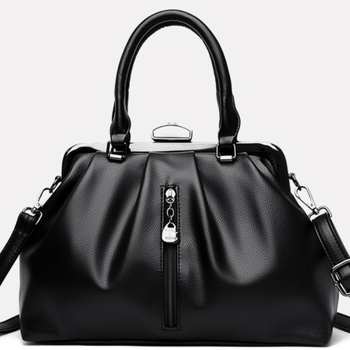 PU bőr crossbody táska, városi stílus, nagy kapacitás, horizontális négyzet alakú forma, zárással záródó