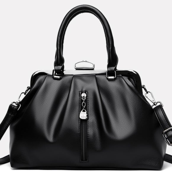 PU bőr crossbody táska, városi stílus, nagy kapacitás, horizontális négyzet alakú forma, zárással záródó