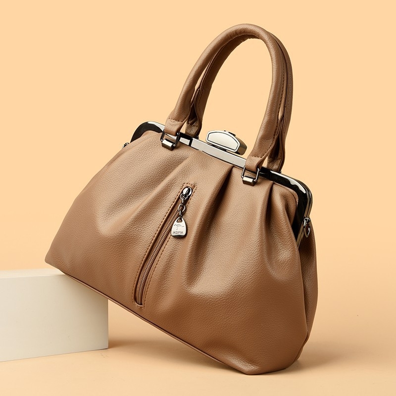 PU bőr crossbody táska, városi stílus, nagy kapacitás, horizontális négyzet alakú forma, zárással záródó
