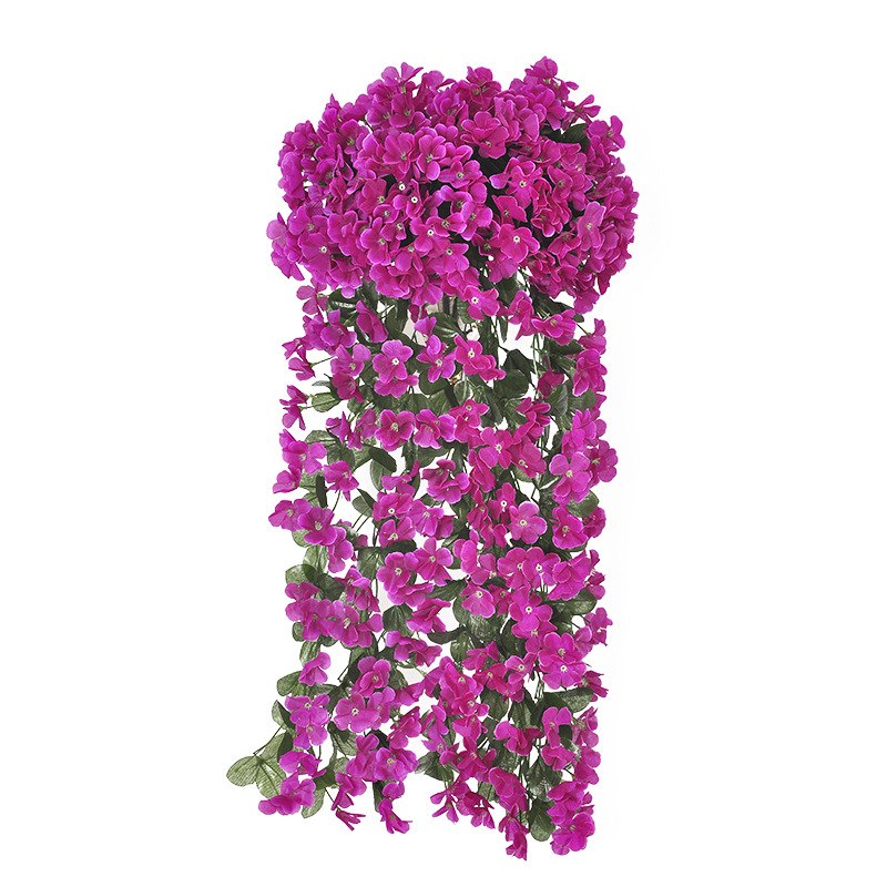 Selyem virág indája (Változat: Violet; Használat: Egyéb; Falra akasztható virágos műalkotás)