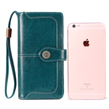 Γυναικείο μακρύ πορτοφόλι RFID, Super-Fiber Δέρμα, Μοντέλο 5216, Μάρκα Sendefn/Saint Tiffany, Εσωτερική επένδυση πολυεστέρας