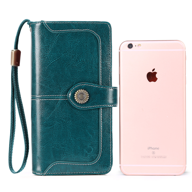 Γυναικείο μακρύ πορτοφόλι RFID, Super-Fiber Δέρμα, Μοντέλο 5216, Μάρκα Sendefn/Saint Tiffany, Εσωτερική επένδυση πολυεστέρας