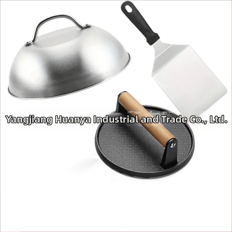 Комплект инструменти за барбекю, 3 части, неръждаема стомана, марка Huanya