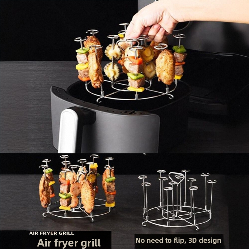 Кръгла неръждаема стомана фритюрник двойно-слоен пара/грил решетка, преносима, лесна за почистване, устойчива на ръжда