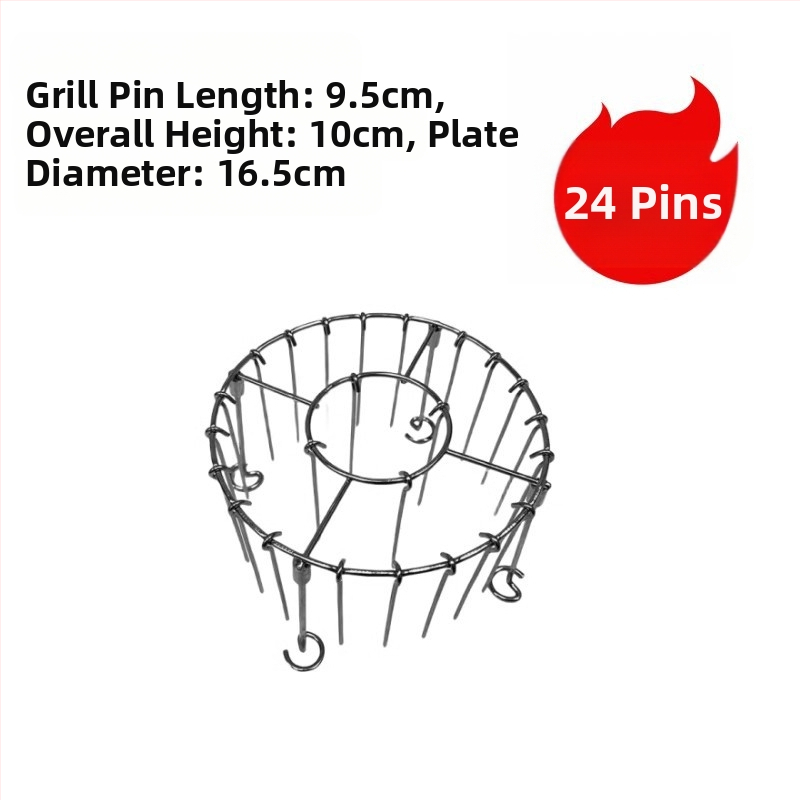 Στρογγυρή σχάρα από ανοξείδωτο ατσάλι για φριτέζα αέρα με διπλό επίπεδο, ατμό/γκριλ, φορητή, εύκολη στον καθαρισμό, ανθεκτική στη σκουριά