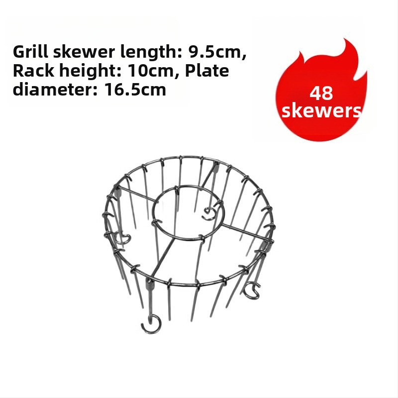 Στρογγυρή σχάρα από ανοξείδωτο ατσάλι για φριτέζα αέρα με διπλό επίπεδο, ατμό/γκριλ, φορητή, εύκολη στον καθαρισμό, ανθεκτική στη σκουριά