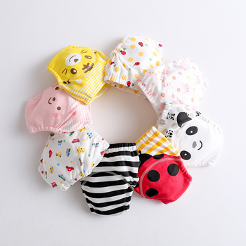 Японски стил бебешки марлеви пелени панталони, водоустойчиви, миещи се, памучен калъф за пелени, обучителни панталони