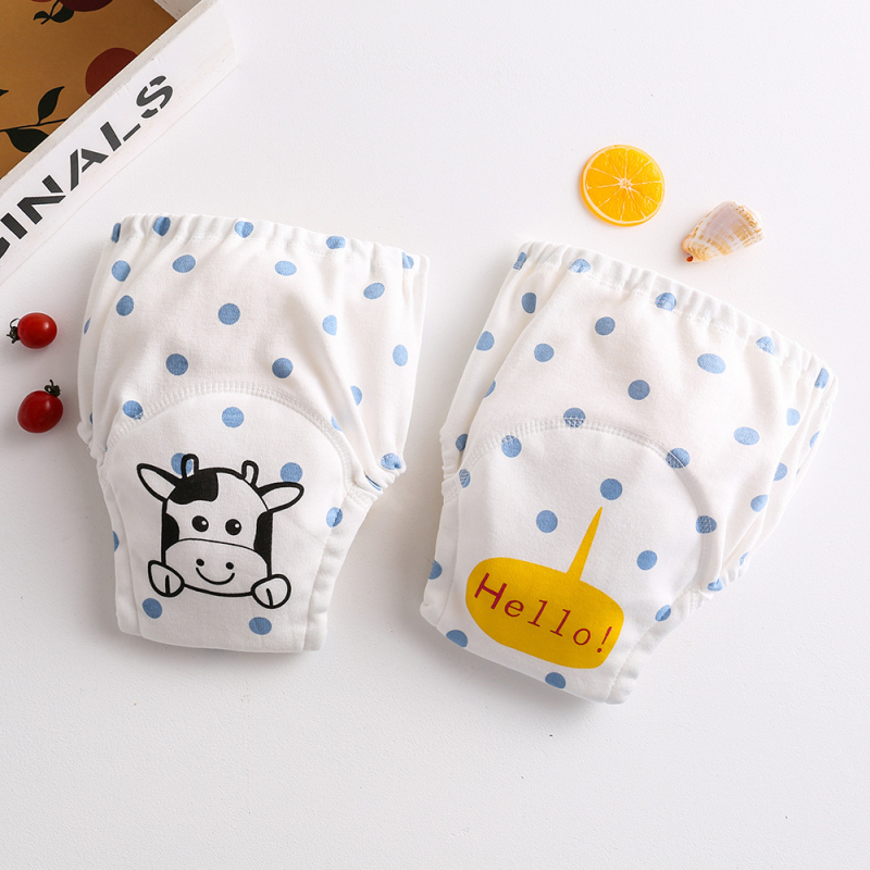 Японски стил бебешки марлеви пелени панталони, водоустойчиви, миещи се, памучен калъф за пелени, обучителни панталони