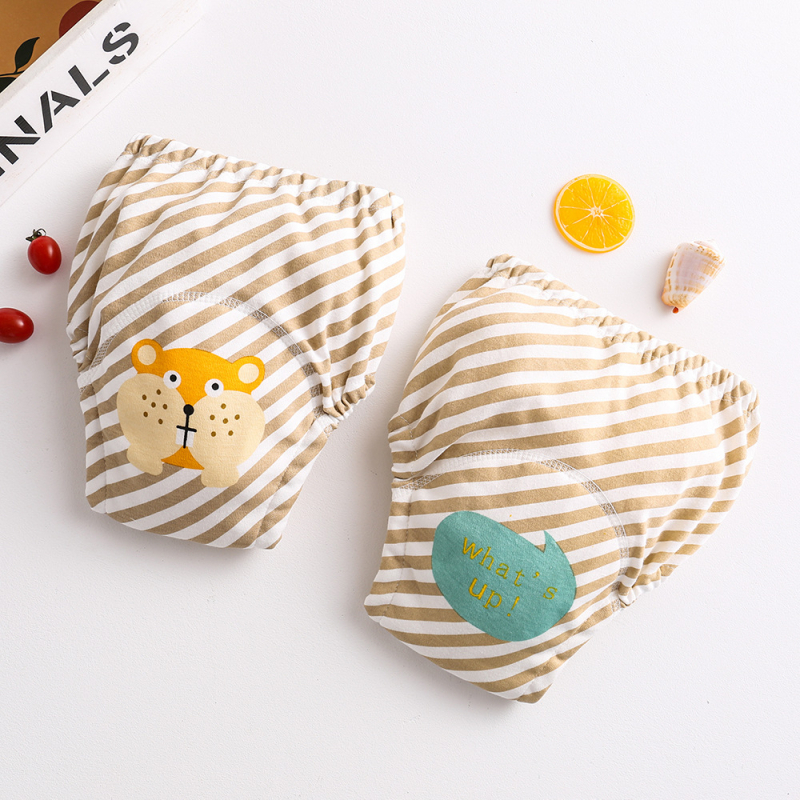 Японски стил бебешки марлеви пелени панталони, водоустойчиви, миещи се, памучен калъф за пелени, обучителни панталони