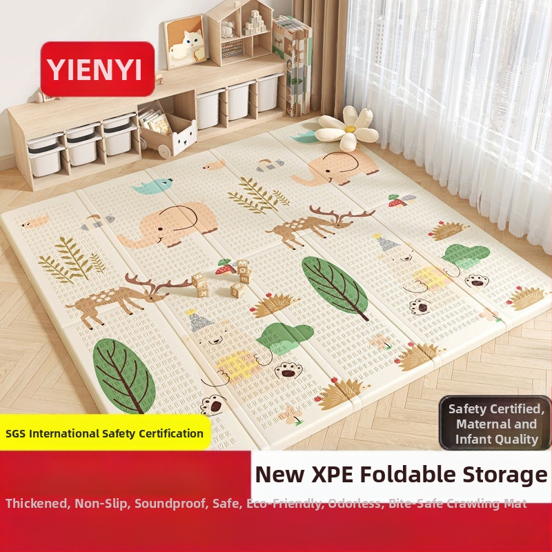 Βρεφικό χαλάκι έρπυσης – αφρώδες, αντιολισθητικό, πτυσσόμενο, ανθεκτικό στη φθορά, μοτίβο καρτούν