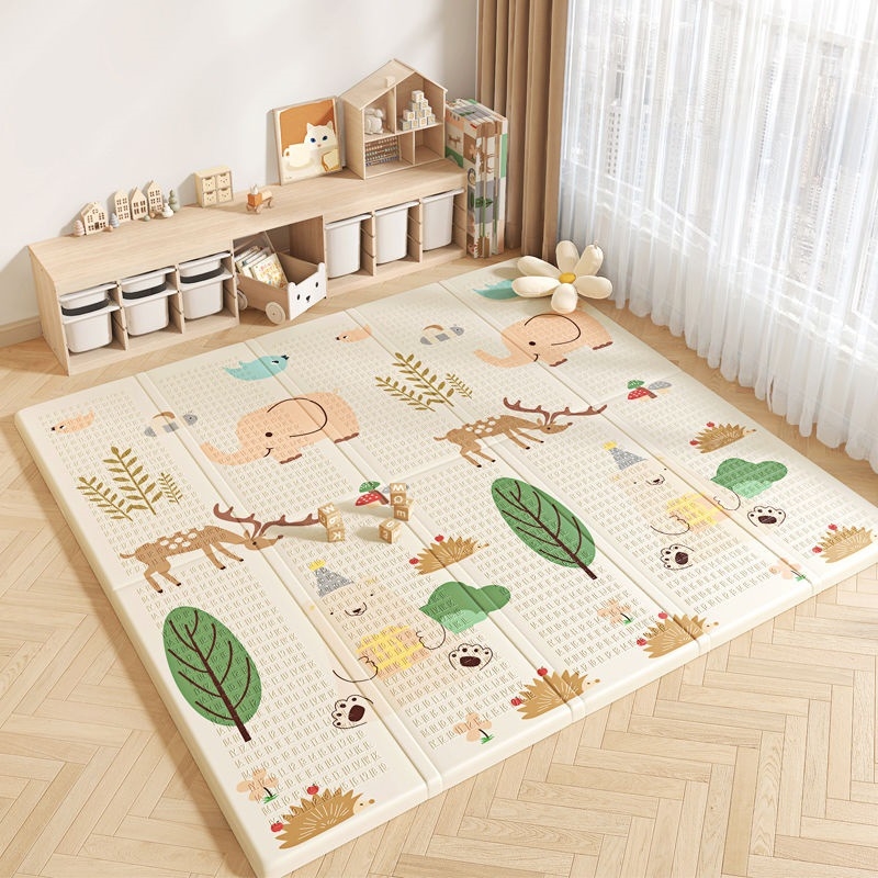 Βρεφικό χαλάκι έρπυσης – αφρώδες, αντιολισθητικό, πτυσσόμενο, ανθεκτικό στη φθορά, μοτίβο καρτούν