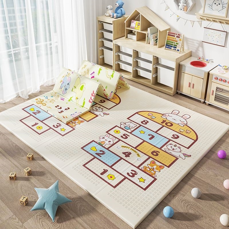 Βρεφικό χαλάκι έρπυσης – αφρώδες, αντιολισθητικό, πτυσσόμενο, ανθεκτικό στη φθορά, μοτίβο καρτούν