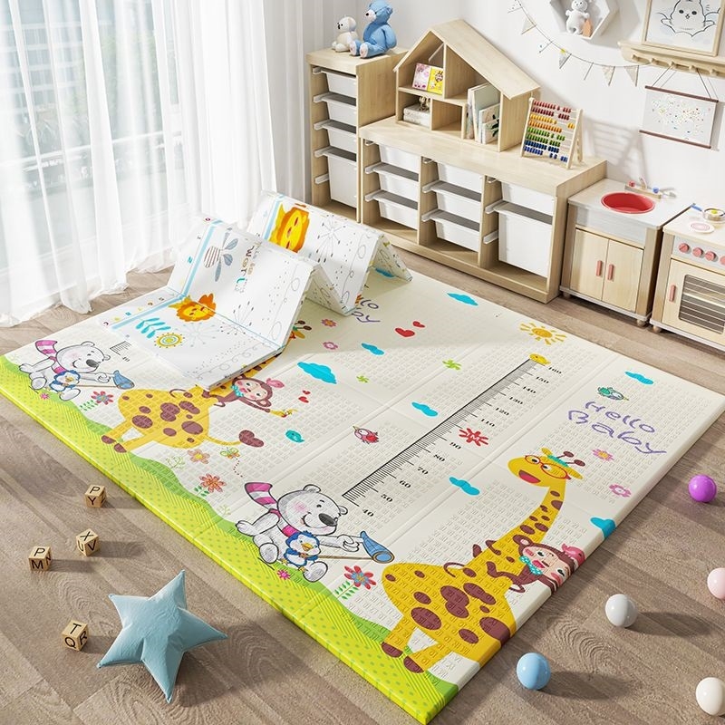 Βρεφικό χαλάκι έρπυσης – αφρώδες, αντιολισθητικό, πτυσσόμενο, ανθεκτικό στη φθορά, μοτίβο καρτούν