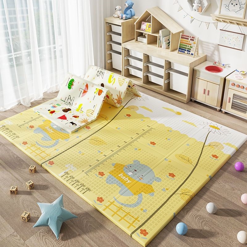 Βρεφικό χαλάκι έρπυσης – αφρώδες, αντιολισθητικό, πτυσσόμενο, ανθεκτικό στη φθορά, μοτίβο καρτούν