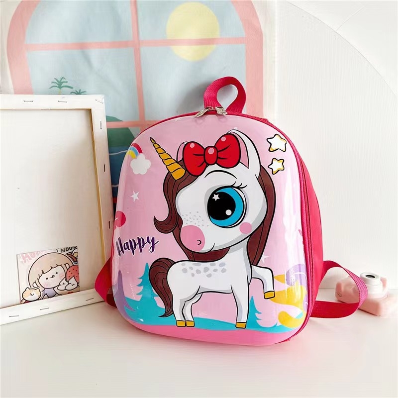 Детска раница с твърд корпус за детска градина | EVA материал; водоустойчив; ергономичен дизайн за намаляване на натоварването; рисунка с персонажи; модел 2021-49