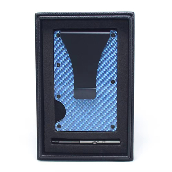 GSTAR Anglies pluošto RFID kortelių laikiklis su aliuminio lydinio kortelių dėžute — unisex piniginė, ruduo 2024