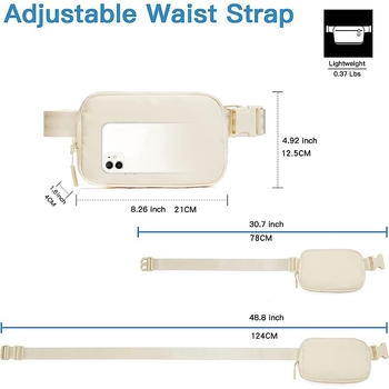 Αθλητική τσάντα μέσης με σχέδιο γραμμάτων – πολυεστέρας, αδιάβροχη και λειτουργία αντί-κλοπής, ουδέτερη για άνδρες και γυναίκες, για υπαίθρια αθλήματα