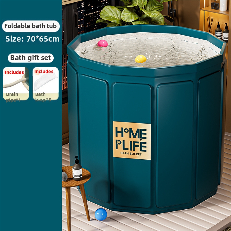 Zhuoxuan Összecsukható fürdőkáda, 855-ös modell, 3 rétegből álló konstrukció, teherbírás 50 kg, tarpaulin felület