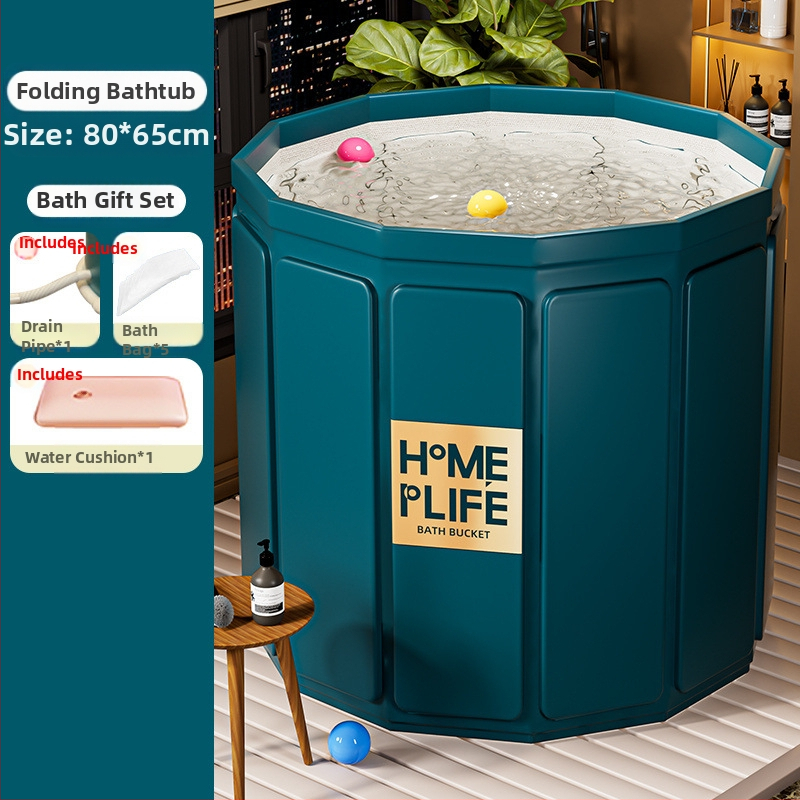 Zhuoxuan Összecsukható fürdőkáda, 855-ös modell, 3 rétegből álló konstrukció, teherbírás 50 kg, tarpaulin felület