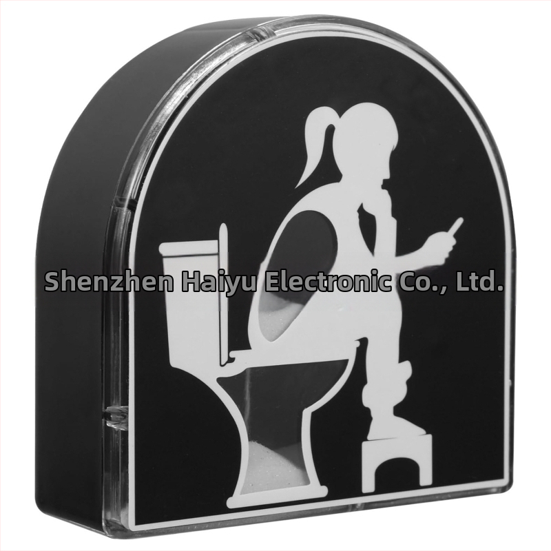 Clepsidră pentru toaletă din plastic – făcută manual, stil modern minimalist, Sea and Sky