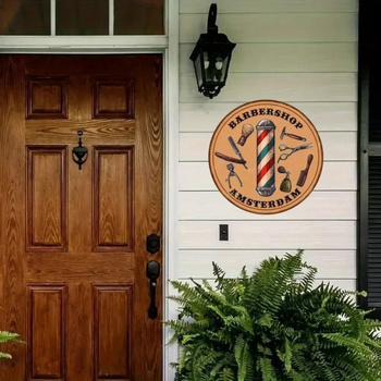 Κύκλικη τοιχογραφία από κράμα αλουμινίου με εκτύπωση νεκρής φύσης, προσαρμόσιμη, χωρίς πλαίσιο.