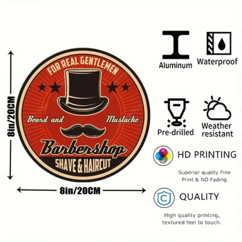 Κύκλικη τοιχογραφία από κράμα αλουμινίου με εκτύπωση νεκρής φύσης, προσαρμόσιμη, χωρίς πλαίσιο.