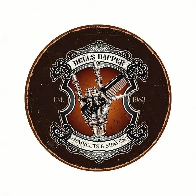 Κύκλικη τοιχογραφία από κράμα αλουμινίου με εκτύπωση νεκρής φύσης, προσαρμόσιμη, χωρίς πλαίσιο.