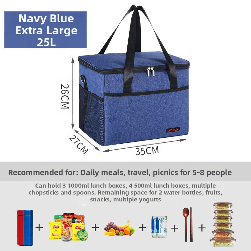 Izoliuota pietų dėžutė su aliuminio folija, Nordic stiliaus