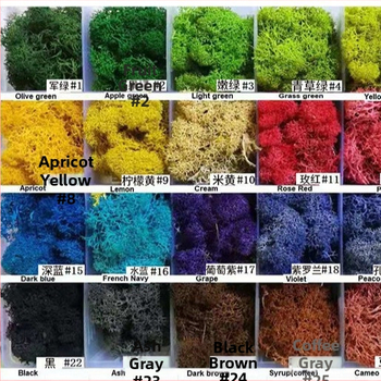 Dirbtinis samanas – rankų darbo, biomimetiška gamyba, sieninė dekoracija kraštovaizdžiui, kartoninė pakuotė