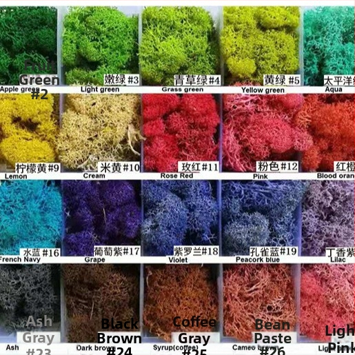 Dirbtinis samanas – rankų darbo, biomimetiška gamyba, sieninė dekoracija kraštovaizdžiui, kartoninė pakuotė