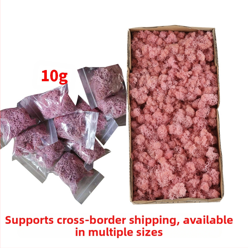 Имитационен мъх – ръчно изработено, бионична обработка, стенна декорация за озеленяване, картонена опаковка