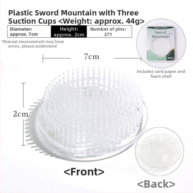 Jianshan πλαστική βάση για ανθοστολισμό με 3 βεντούζες