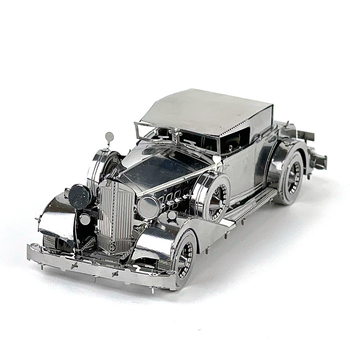 Crazy Model 1934 Packard Κλασικό Αυτοκίνητο - Χωρίς κόλλα, 3D Μεταλλικό Παζλ από Ανοξείδωτο Ατσάλι για DIY Συναρμολόγηση