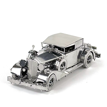 Crazy Model 1934 Packard Κλασικό Αυτοκίνητο - Χωρίς κόλλα, 3D Μεταλλικό Παζλ από Ανοξείδωτο Ατσάλι για DIY Συναρμολόγηση