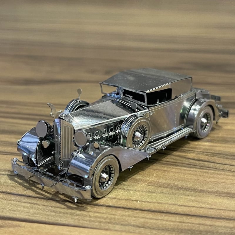 Crazy Model 1934 Packard класически автомобил - без лепило, 3D метален пъзел за сглобяване от неръждаема стомана, DIY