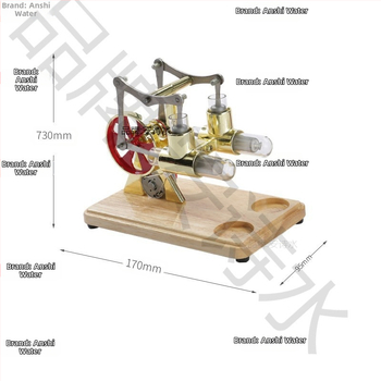 Ατμομηχανή κύκλου – μεταλλικό επιτραπέζιο μοντέλο επιστημονικού πειράματος για παιδιά 0–2 ετών, κατηγορία 3C: Άλλο; μη εισαγόμενο; μέθοδος επεξεργασίας: Άλλο