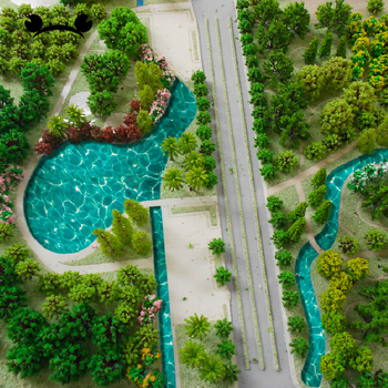 Материал за архитектурен модел DIY за външен миниатюрен пейзаж, хартиени стикери с воден узор и залепваща основа; марка Crab kingdom; готов за DIY; подходящ за възраст 15–35 години; без електричество