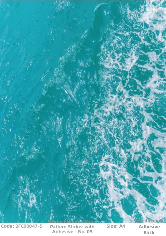 Υλικό DIY για εξωτερικό μικροτοπίο σε αρχιτεκτονικό μοντέλο με αυτοκόλλητα από χαρτί σε μοτίβο νερού και πίσω κόλλα; μάρκα Crab kingdom; έτοιμο για DIY; κατάλληλο για 15–35 ετών; μη ηλεκτρικό