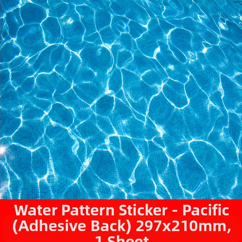 Υλικό DIY για εξωτερικό μικροτοπίο σε αρχιτεκτονικό μοντέλο με αυτοκόλλητα από χαρτί σε μοτίβο νερού και πίσω κόλλα; μάρκα Crab kingdom; έτοιμο για DIY; κατάλληλο για 15–35 ετών; μη ηλεκτρικό