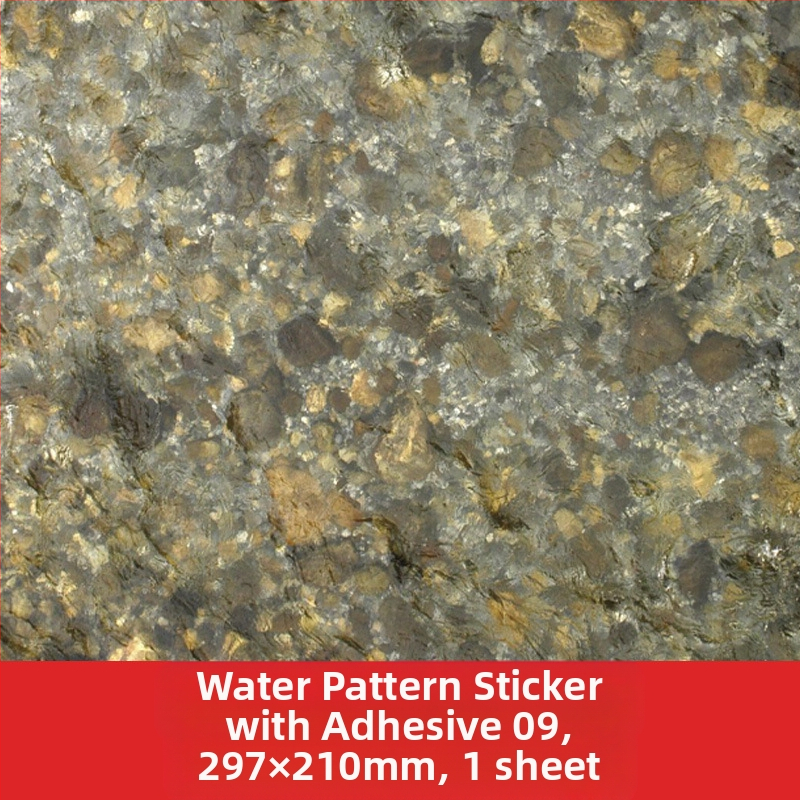 Υλικό DIY για εξωτερικό μικροτοπίο σε αρχιτεκτονικό μοντέλο με αυτοκόλλητα από χαρτί σε μοτίβο νερού και πίσω κόλλα; μάρκα Crab kingdom; έτοιμο για DIY; κατάλληλο για 15–35 ετών; μη ηλεκτρικό